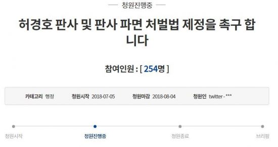 사진=청와대 홈페이지 국민청원 및 제안 게시판 캡처