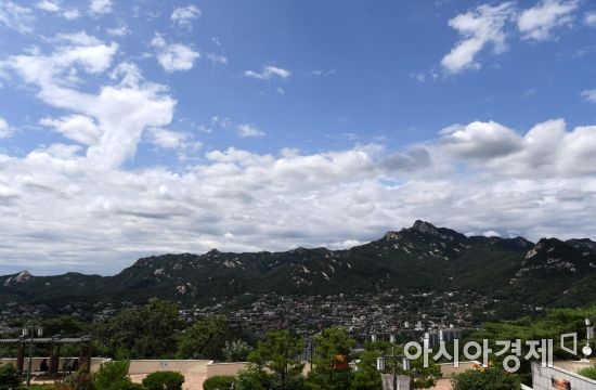 [포토] 파란 하늘 아래 선명하게 보이는 북한산