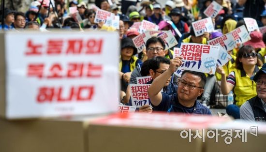 [포토] '최저임금 삭감법 폐기!'