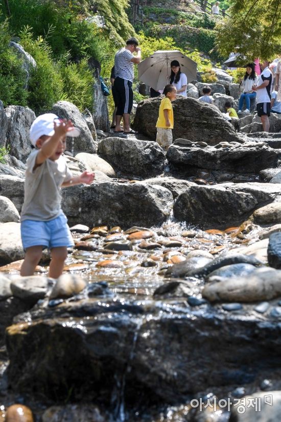 [포토] 더위엔 물놀이