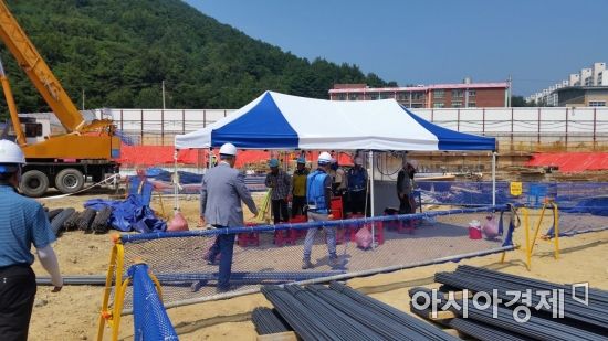 순천시, 폭염대비 아파트 건설현장 긴급점검