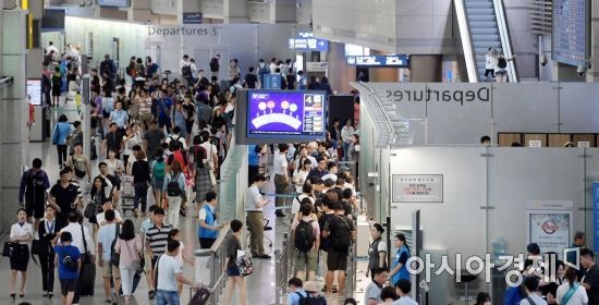 인천공항, 하계 성수기 여객 일 19만7000명…역대 최다