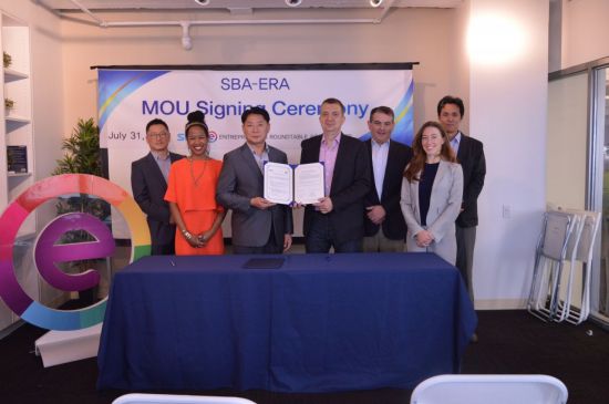SBA는 지난 31일 미국 액셀러레이터 ERA와 업무협약을 체결했다. ERA는 지난 2011년부터 127개 기업의 액셀러레이팅을 진행했으며 300여명의 글로벌 기업 멘토를 보유하고 있다.