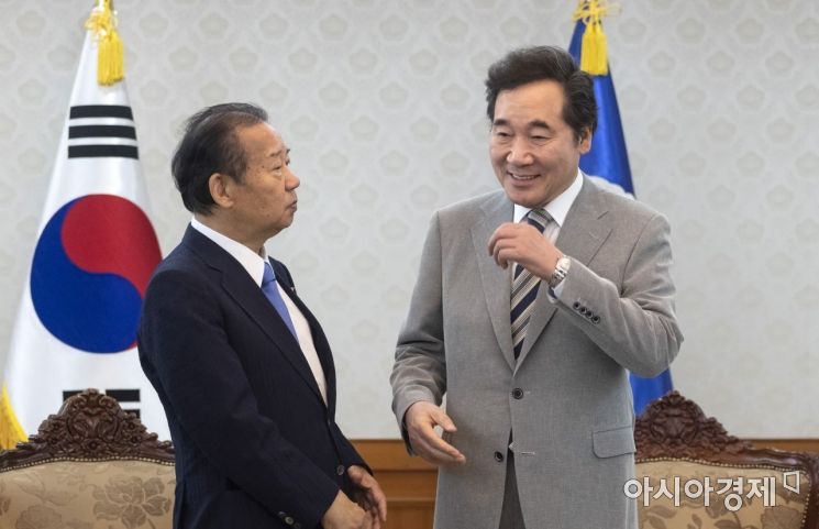 [포토] 이낙연 총리, 일본 나카이 자민당 간사장 접견