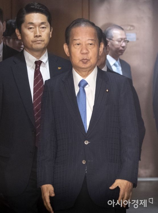 [포토] 정부청사 방문한 나카이 토시히로 일본 자민당 