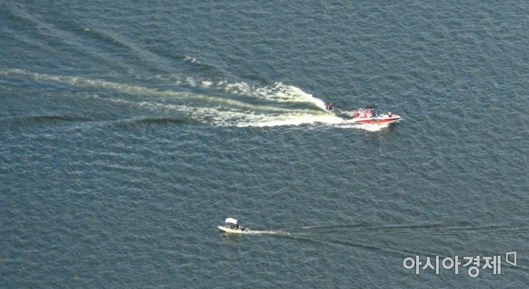 [포토] 연이은 무더위에 한강녹조 발생