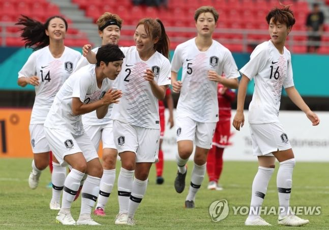 한국-몰디브, ‘지소연 선제골’ 한국 4-0 전반종료