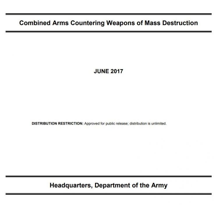 대량살상무기 제거를 위한 가이드라인을 담은 미 육군의 기술자료