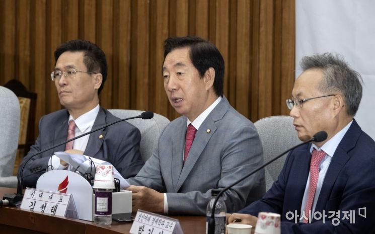 [포토] 발언하는 김성태 원내대표