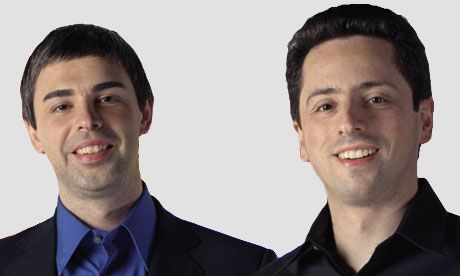 구글 공동 창업자인 래리 페이지와 세르게이 브린