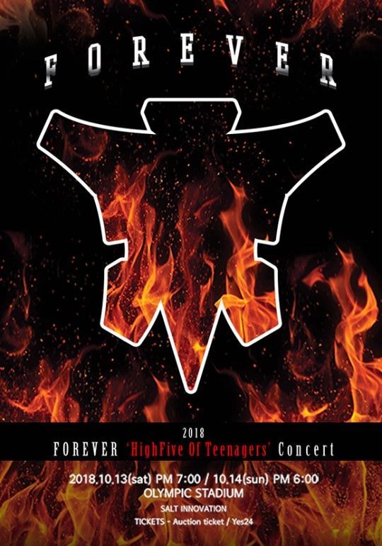 H.O.T. 완전체 콘서트 '2018 Forever [High-five Of Teenagers] Concert' / 사진=옥션티켓