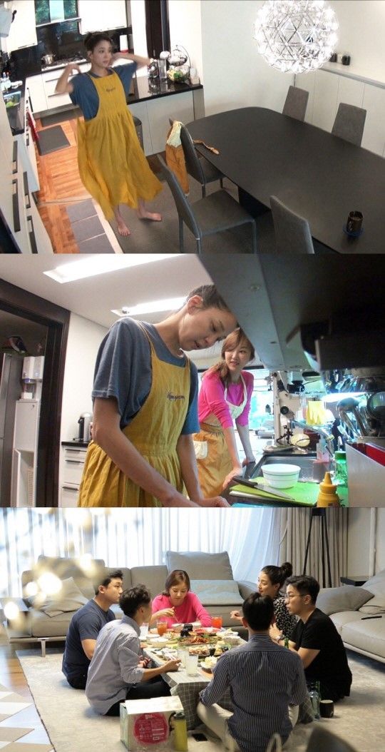 '동상이몽2' 한고은, 남편 회사 동료들에 식사 대접…요리 솜씨 뽐내