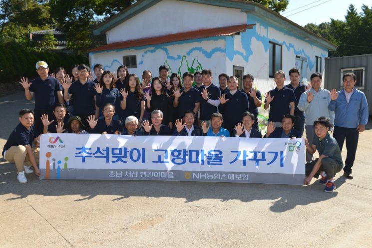NH농협손보, '추석맞이 고향마을 가꾸기' 봉사활동