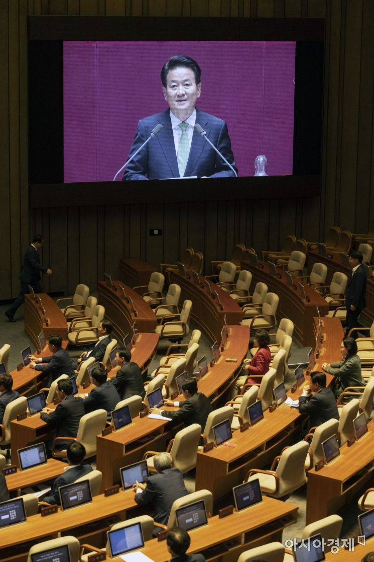 [포토] 비교섭단체대표 연설하는 정동영 대표