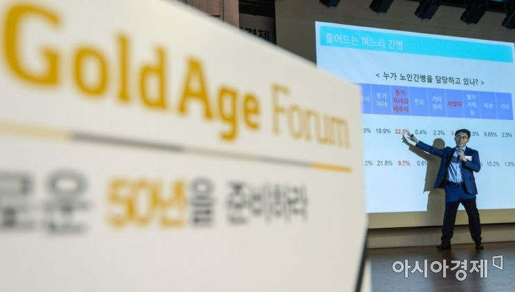 [포토] 골드에이지 포럼서 주제 발표하는 류재광 수석연구원