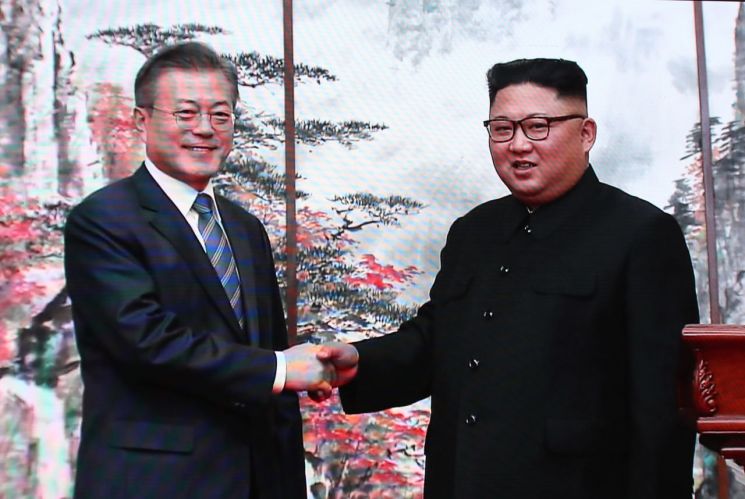 [평양회담]김정은, "핵무기 없는 평화의 땅 위해 노력"…비핵화 첫 육성 언급