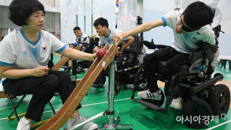 [포토]장애인아시아경기대회 앞두고 값진 땀방울