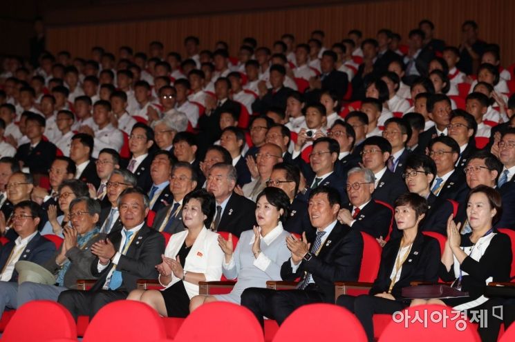 [포토]만경대 학생소년궁전 찾은 김정숙 여사