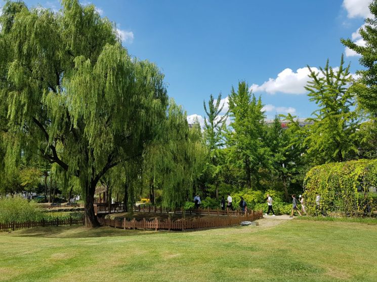 여의도공원 잔디마당 연못 (사진=서울시 제공)