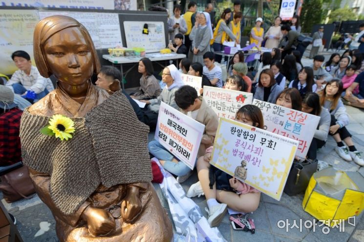 [포토]추석에도 쉴 틈 없는 수요시위