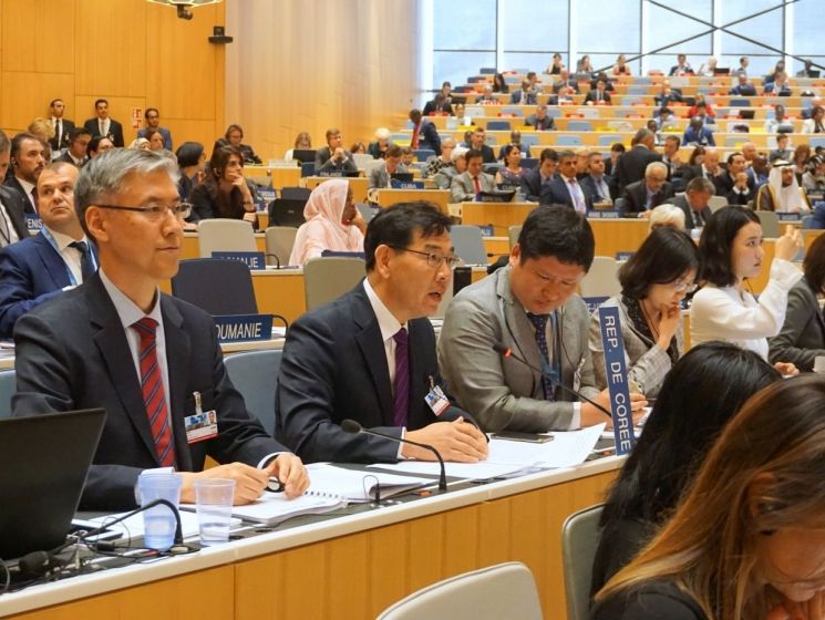 [포토] 특허청, 김태만 차장 WIPO 총회 기조연설