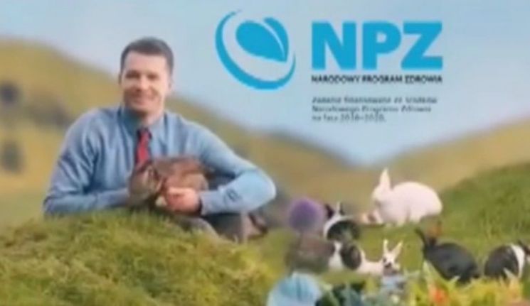 토끼처럼 아이를 많이 낳자는 내용의 공익광고를 내보냈던 폴란드 보건부는 여론의 거센 비난을 받았습니다. [사진=유튜브 화면캡처]