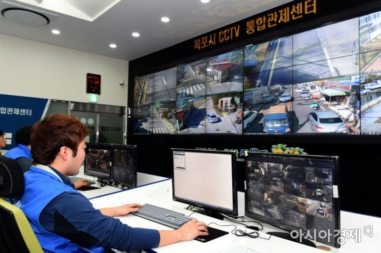 목포시 CCTV 통합관제센터, 24시간 안전지킴이 역할 '톡톡'