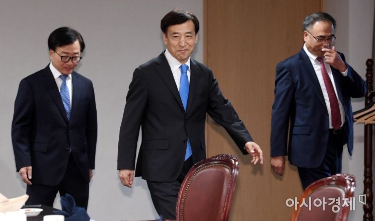 [포토] 경제동향간담회 참석하는 이주열 총재
