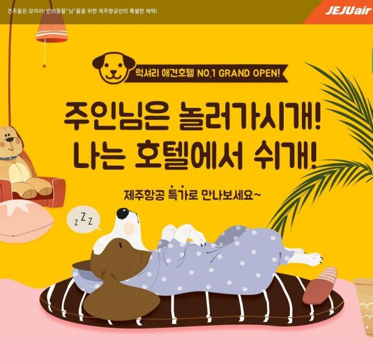 제주항공, 애견호텔과 제휴 할인