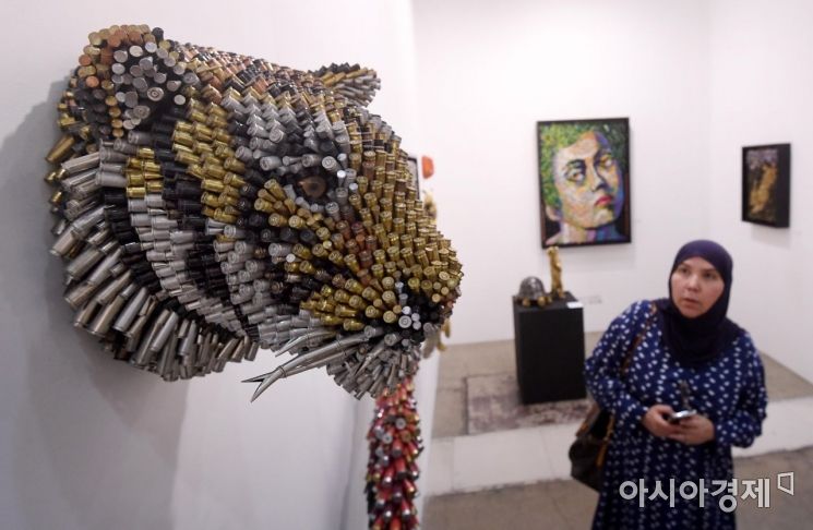 [포토] 탄피로 만든 호랑이