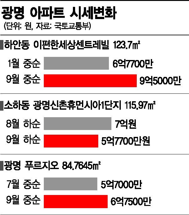 상투 잡았나…光明 아파트의 '공포'