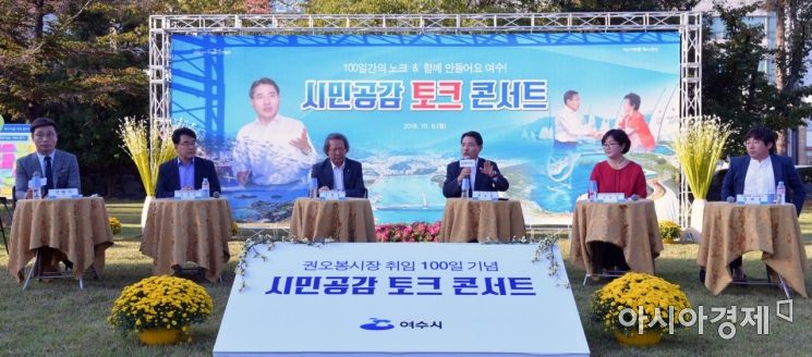 권오봉 여수시장, 취임 100일 시민 공감 토크콘서트 참여