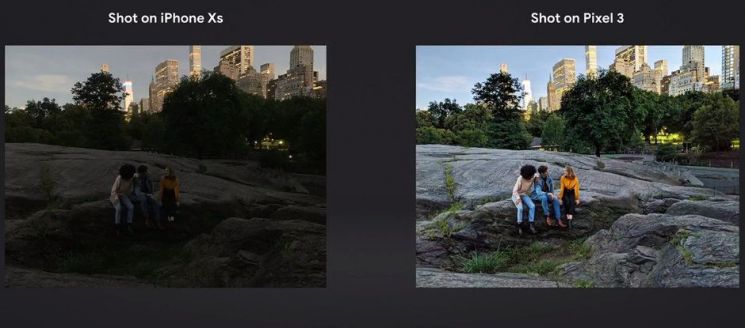 애플을 향한 구글의 도발 "픽셀3 카메라, 아이폰Xs보다 탁월"