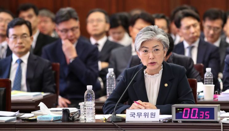 [2018 국감]강경화 "5·24조치 해제 관련부처와 검토중"