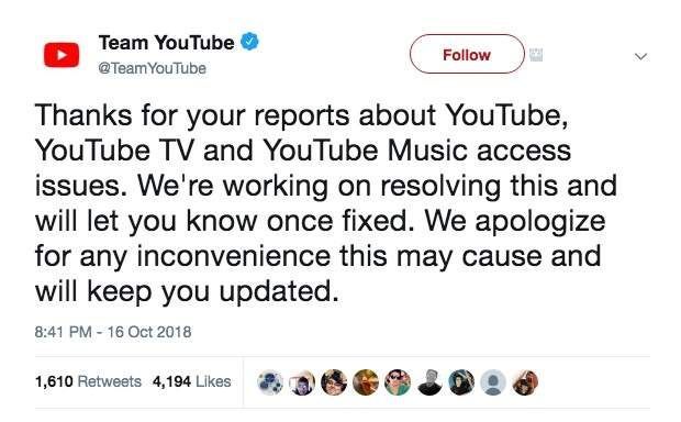 유튜브 전 세계 서비스 오류…유튜브 "접속장애 복구 중"