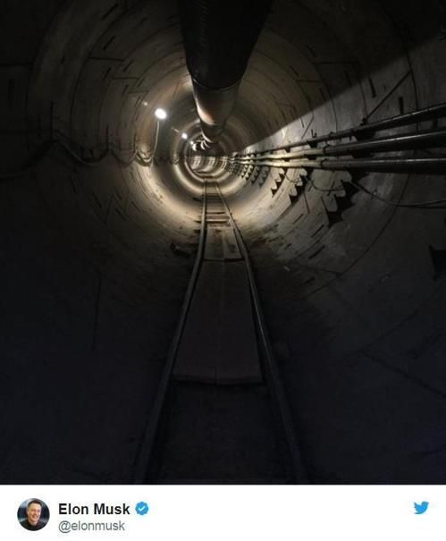 LA 초고속 터널 구상 / 사진=일론 머스크 트위터