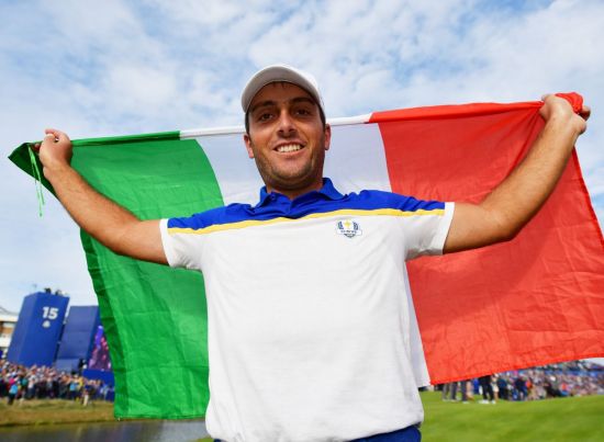 프란체스코 몰리나리는 미국과의 대륙간 골프대항전 라이더컵에서 5전 전승을 쓸어 담아 유럽연합 우승의 일등공신이 됐다.