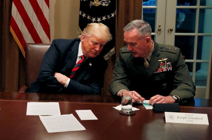 美 합참, 던퍼드 발언 해명…"한반도 군사태세 축소 검토한 바 없어"