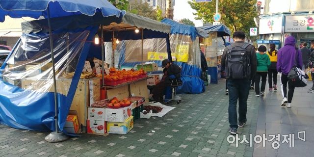 [르포]불경기에 미세먼지 타격까지 이중고…시장·노점 상인들 한숨만(종합)