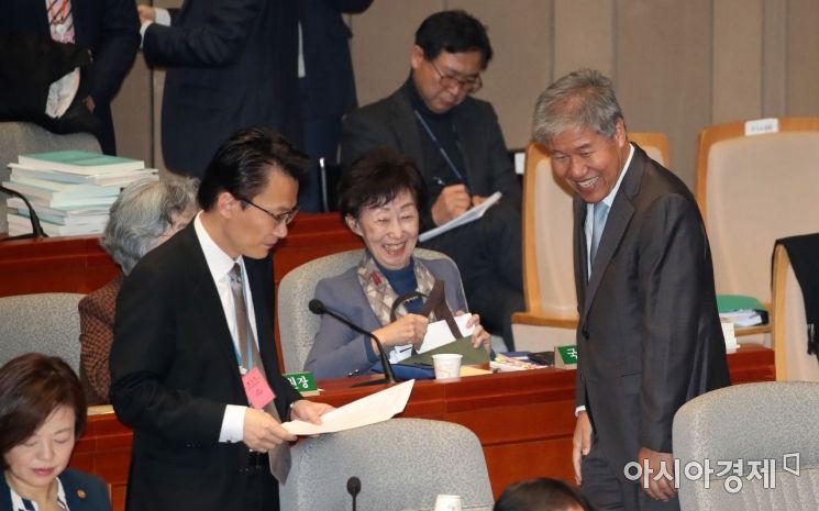 [포토] 국회 예결위 출석한 김수현 실장