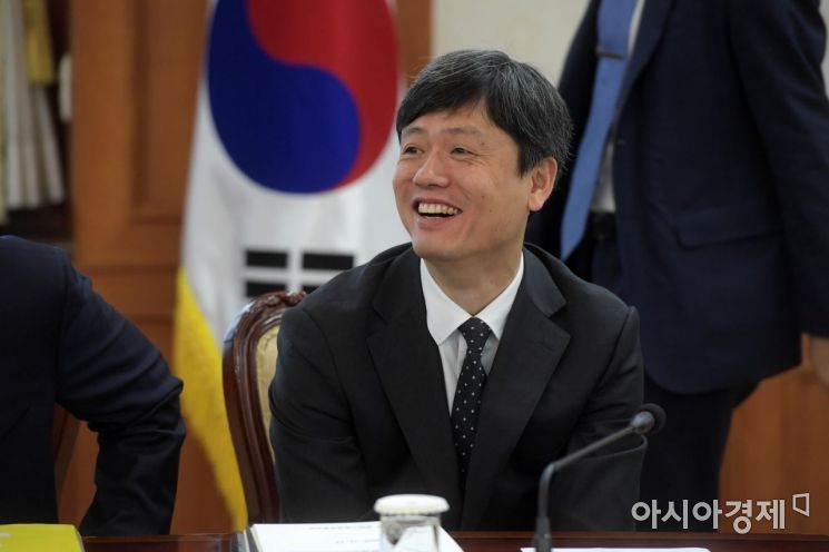 [포토]환한 표정의 장병규 4차산업혁명위원회 위원장