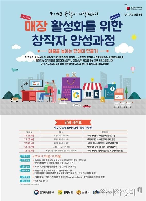 전남콘텐츠코리아랩, 매장활성화·에코상품 제작 창작자 양성