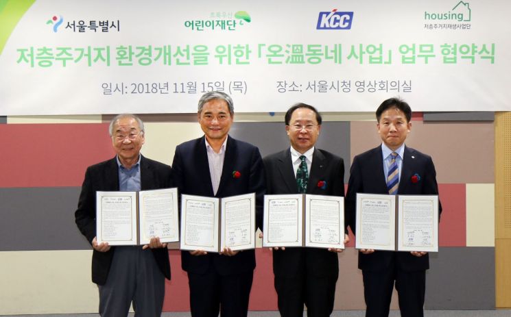 KCC "저층주거지 환경개선"…'온(溫)동네 사업' 참여