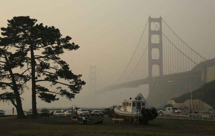 美캘리포니아, 산불로 대기오염 심각…"印보다 심해"