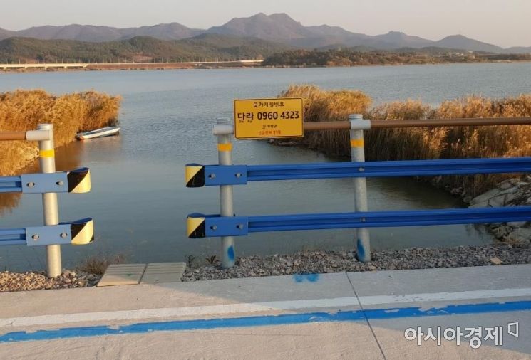 무안군, 영산강변 자전거도로에 ‘국가지점번호판’ 설치