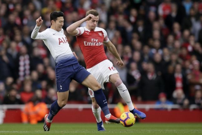 '북런던 더비' 손흥민, 팀내 '최고 평점'…토트넘은 아스날에 2-4로 패배