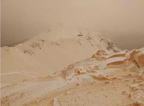중국 서부에 내린 ‘황사눈’, 혹시 우리나라에도 내릴까?