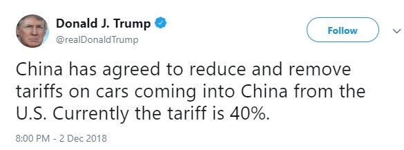 트럼프 "中, 미국산 자동차에 부과하는 40% 관세 철폐 동의"(종합)