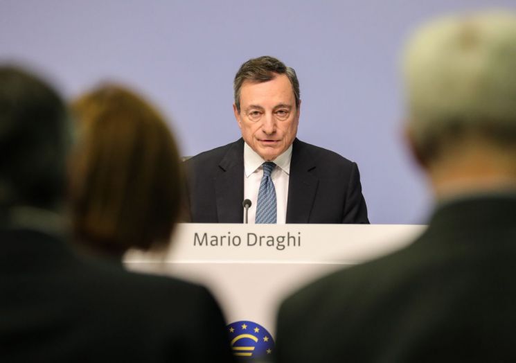 마리오 드라기 유럽중앙은행(ECB) 총재 [이미지출처=EPA연합뉴스]