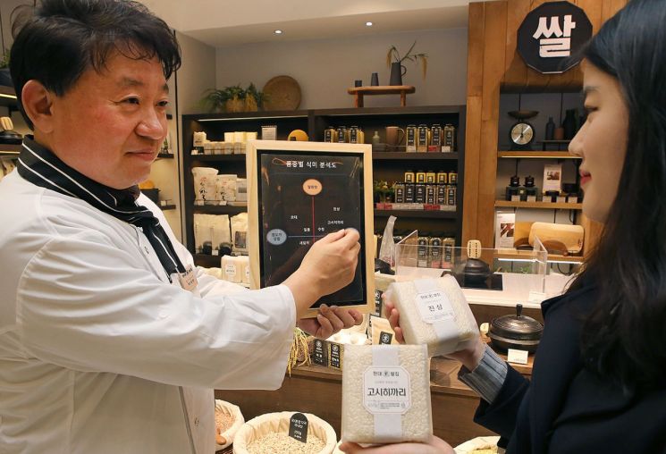 고급 쌀, 백화점서 맛본다…현대百 쌀 전문매장 '현대쌀집' 개점 